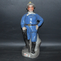 Collection of antiques and antiques Jingdezhen Sculpture and Porcelain Factory Factory Porcelain Miner Big Brother Figure Statue Ornaments