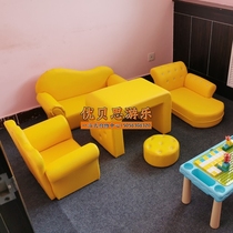 Childrens sofa kindergarten library area corner doll house reading area cute set combination small sofa sofa chair