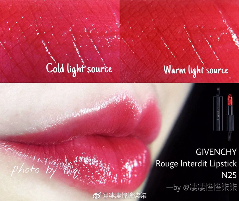 Son môi của Givenchy Taboo Kiss Midnight Star Lipstick Son môi N10 11 12 14 N26 - Son môi son 3ce kem