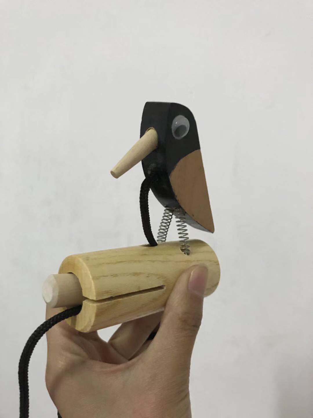 Chim gõ kiến ​​gõ gõ trống trống đồ chơi trẻ em nhạc cụ mầm non nhạc cụ chim bọ cạp đơn vòng thùng - Đồ chơi nhạc cụ cho trẻ em đàn xylophone