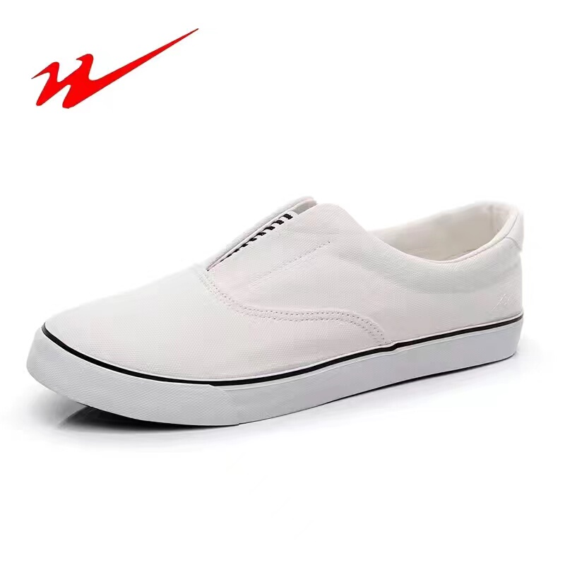 Double Star Celebrity Deck Slip-On Canvas Shoes Nurse Shoes Work Shoes Elastic Mouth Unisex Sneakers Sanitary Shoes White Shoes