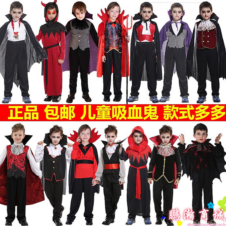 Halloween Kidsren's Cosplay Masquerade Performance Costume Boy's Scary Demon Vampire Count Costume Halloween Kidsren's Cosplay Masquerade Performance Costume Boy's Scary Demon Vampire Count Costume