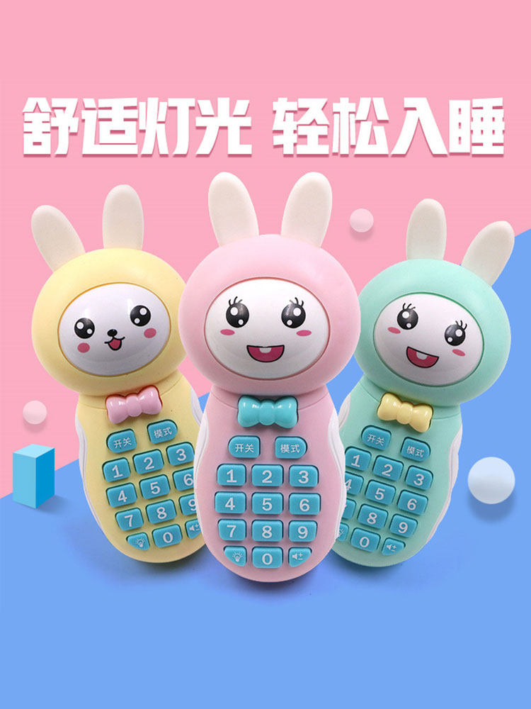 Baby one and a half years old children's mobile phone toy Touch screen simulation rechargeable smart child male and female phone Baby princess