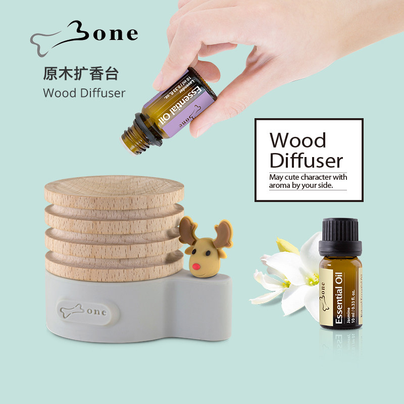 Bone logs flared scents Aroma Perfume Pendulum with Cute Log Essential Oils Flared seat Office bedside Bedrooms In-car Accessories Stay Scent Home Ins Deodorant Air Frescoers Durable Durable