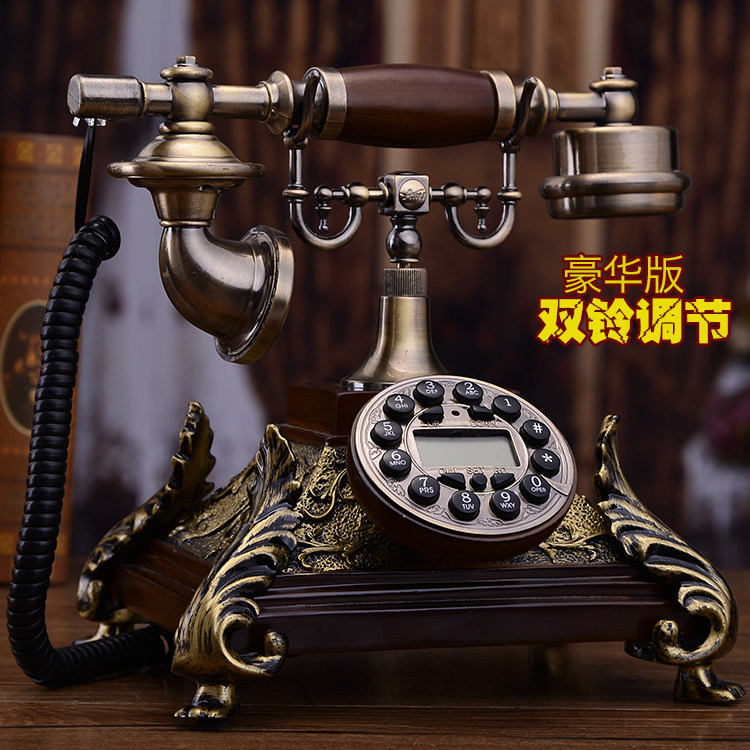 Premium Antique Phone Euro-style retro telephone high-end household seat old-fashioned antique telephone