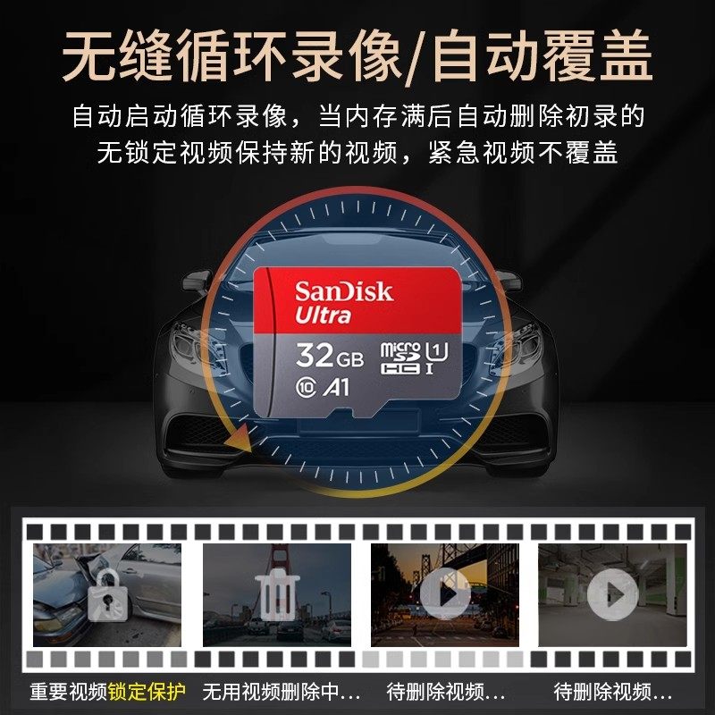 Sandisk Tf Card 32g High-Speed C10 Mobile Phone Universal Surveillance Camera Driving Recorder Dedicated Micro Sd Card