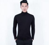 la ding wu fu modern dancing costume man turtleneck lian gong fu professional long sleeved pullover practice mens clothing square dancing costume