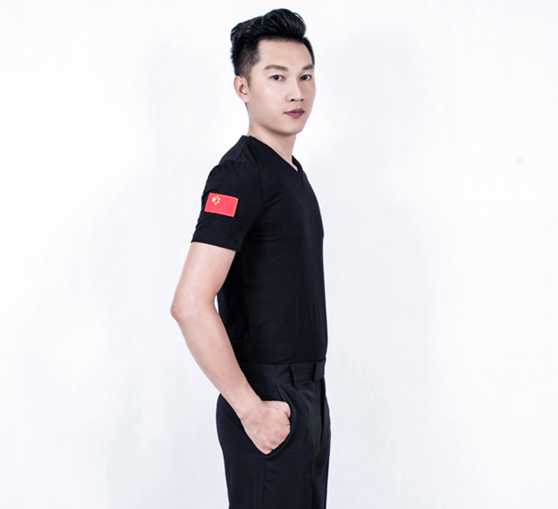 Men's square dance clothes Latin dance clothes national standard dance clothes practice clothes modern dance ballroom dance dance clothes dance clothes dance clothes