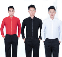 Male square dance national standard modern dance dress competition performance practice uniform ballroom dance Latin Dance Dance suit