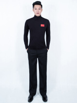 Male la ding wu fu turtleneck long-sleeve ballroom dancing lian gong fu modern dancing costume dance suit square dancing costume dance clothes