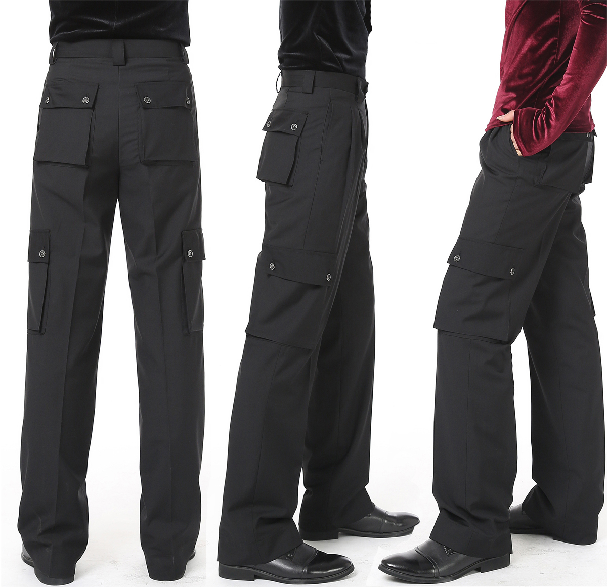 Men and women pocket dance pants dance pants children Latin dance modern dance national standard dance square dance ballroom dance pants practice pants