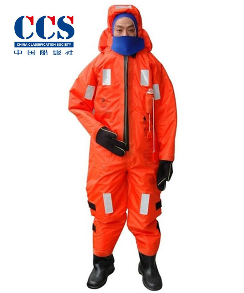 ZX Marine Insulated Lifeguard Service CCS Full-Sealed Lifejacket DBF Waterproof and Cold-proof Lifesaving Wear IMPA330168