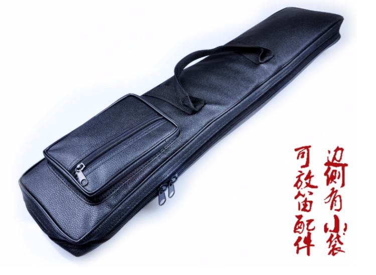 Sáo vải mới / sáo trúc / túi sáo / có thể được xoắn lại đôi dây kéo đầu giả da bao bì nhạc cụ - Phụ kiện nhạc cụ dây đàn acoustic