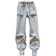 Gray velvet sweatpants women's loose bundled feet Harem casual pants spring 2023 new autumn and winter small pants