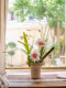 Haohongjingpin Orchid Bonsai Artificial Flower Decoration High-End Realistic Cream Style Living Room Dining Table Decoration