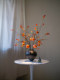 New Year's Eve Artificial Persimmon Flowers, Realistic High-End Faux Flowers, Antique-Style Decorations for Dining Table, Living Room, Tea Room
