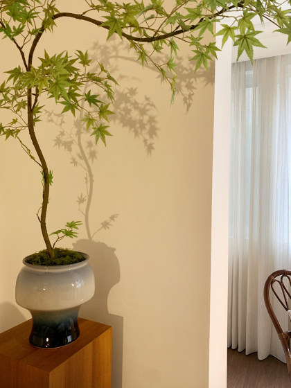 Flowing Spring Maple Artificial Green Plant High-End Ancient Style New Chinese Style Fake Flower Tea Room Decoration Zen Entrance Small Bonsai Ornament