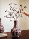 Small Pomegranate, Hawthorn Fruit, Artificial Flowers, Simulated Floral Art, Living Room Table, High-End Realistic Decorative Ornaments, Ceramic Vase