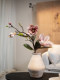 [Dustlight]Magnolia Artificial Flower Fake Flower Living Room Table Decoration Ornament High-End Realistic Vintage Wabi-Sabi Ceramic