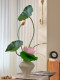 Lotus Artificial Flowers, High-End Realistic Fake Floral Arrangements, Light Luxury, Classy New Chinese Style Living Room and Tea Room Decoration