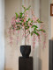 Blue and Pink Silk Jasmine Artificial Green Plant Fake Flower for Living and Dining Room, High-End Realistic Touch, Small Vintage Decorative Ornament
