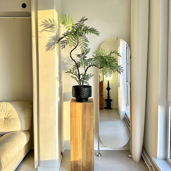 Jacaranda Artificial Green Plant, High-End Light Luxury Chinese Zen Style Desktop Plant, Small Potted Plant, Entrance Hall Fake Flower Decoration