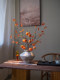 New Year's Eve Artificial Persimmon Flowers, Realistic High-End Faux Flowers, Antique-Style Decorations for Dining Table, Living Room, Tea Room