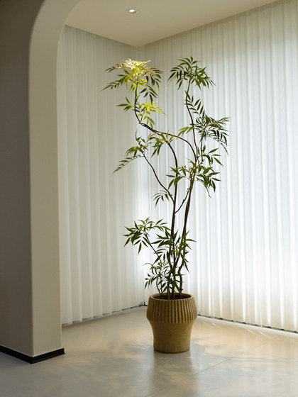 Haohong Jingpin Huangtianzhu Artificial Green Plant, High-End Light Luxury, Mid-Century Style Living Room Decoration, Fake Tree, Large Floor-Standing Potted Plant