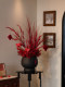 Chinese Red Housewarming Artificial Flowers, New Year's Eve Flower Decorations, Red Anthurium Fake Flowers with a High-End Feel for the Living Room, Festive New Year Bouquet
