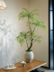 Artificial Green Plant with a High-End Feel, Suitable for Living Room and Tea Room, Potted Fake Flowers, Decorative Ornaments, Soft Decoration, Song Dynasty Aesthetics