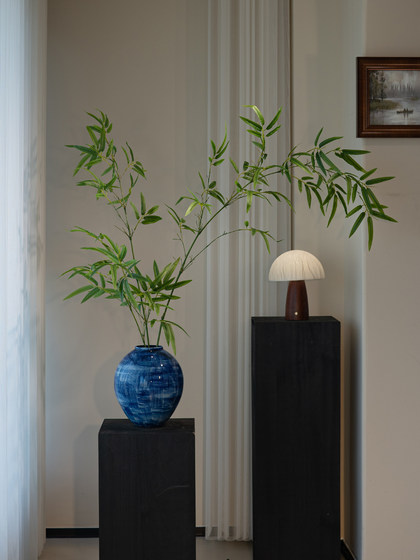 Bamboo Artificial Green Plant Potted Plant, Song Dynasty Aesthetics, Soft Decoration, Zen Style Ornament, Chinese-Style Living Room, Dining Room, Tea Room, Study Room Decoration