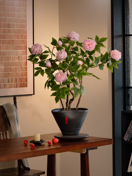 Peony Artificial Flower, High-End Fake Flower for New Year, Song Dynasty Aesthetics, New Year's Eve Decoration for Guest Room, Restaurant, Entrance Hall, Realistic Ornament