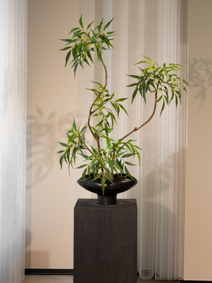 Top Ten Artificial Green Plants with Chinese Song Dynasty Aesthetics and Zen Style for Tea Table, Entryway Decoration, Fake Flower Potted Plants and Ornaments