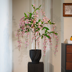 Multi-Colored Silk Jasmine Artificial Green Plant Fake Flower for Living and Dining Room, High-End Realistic Touch, Small Vintage Decorative Ornament