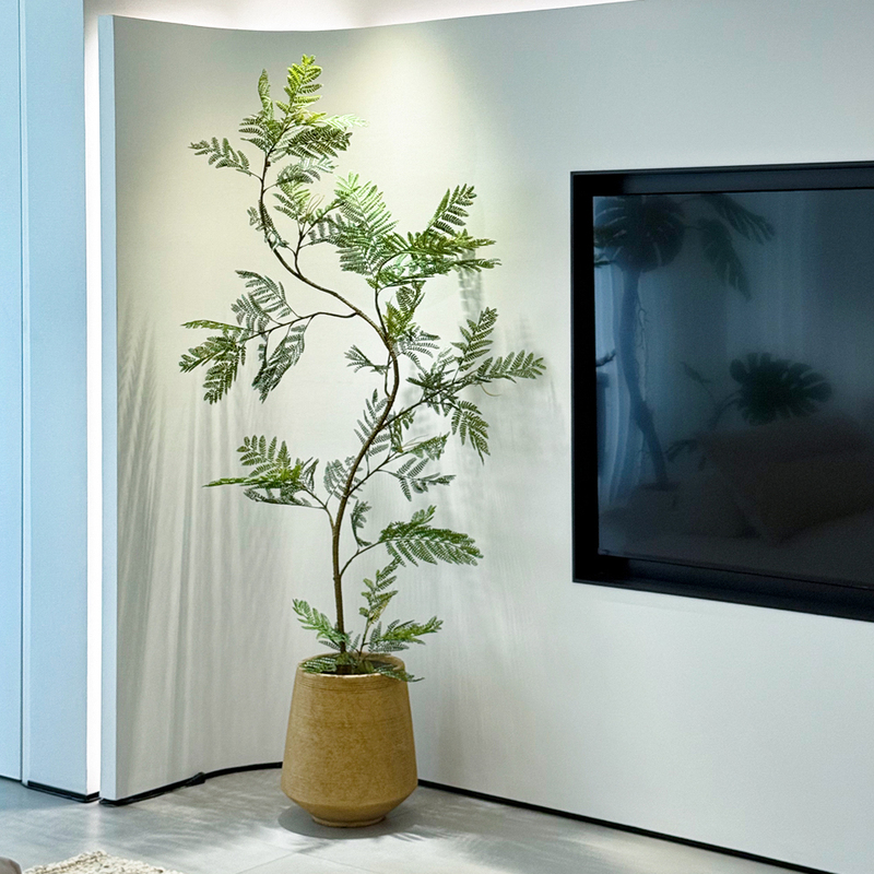 High-End Luxury Artificial Jacaranda Tree with Blue Flowers for Indoor Living Room Decoration, Large Floor-Standing Potted Plant High-End Luxury Artificial Jacaranda Tree with Blue Flowers for Indoor Living Room Decoration, Large Floor-Standing Potted Plant