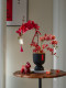 Phalaenopsis Artificial Flower Decoration, High-End and Realistic, Living Room Indoor Bouquet, Housewarming Celebration Decoration