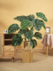 Simulated Monstera Green Plant, Large Floor-Standing Artificial Plant, Indoor Living Room Office High-End Light Luxury Potted Fake Tree
