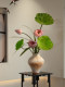 Simulated Lotus Flowers with a High-End, Realistic Feel, New Chinese-Style Decorative Pieces for Entrance, Tea Room, and Dining Table, Artificial Flower Arrangements with Sino-Eastern Aesthetics