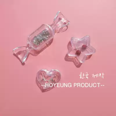 Net red small object cute jewelry jewelry storage box portable soft girl heart-shaped transparent candy jewelry box