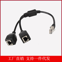 rj45 network wire splitter 1 cm 2-mother extension long line high-quality network port 10% Two dispenser network extended