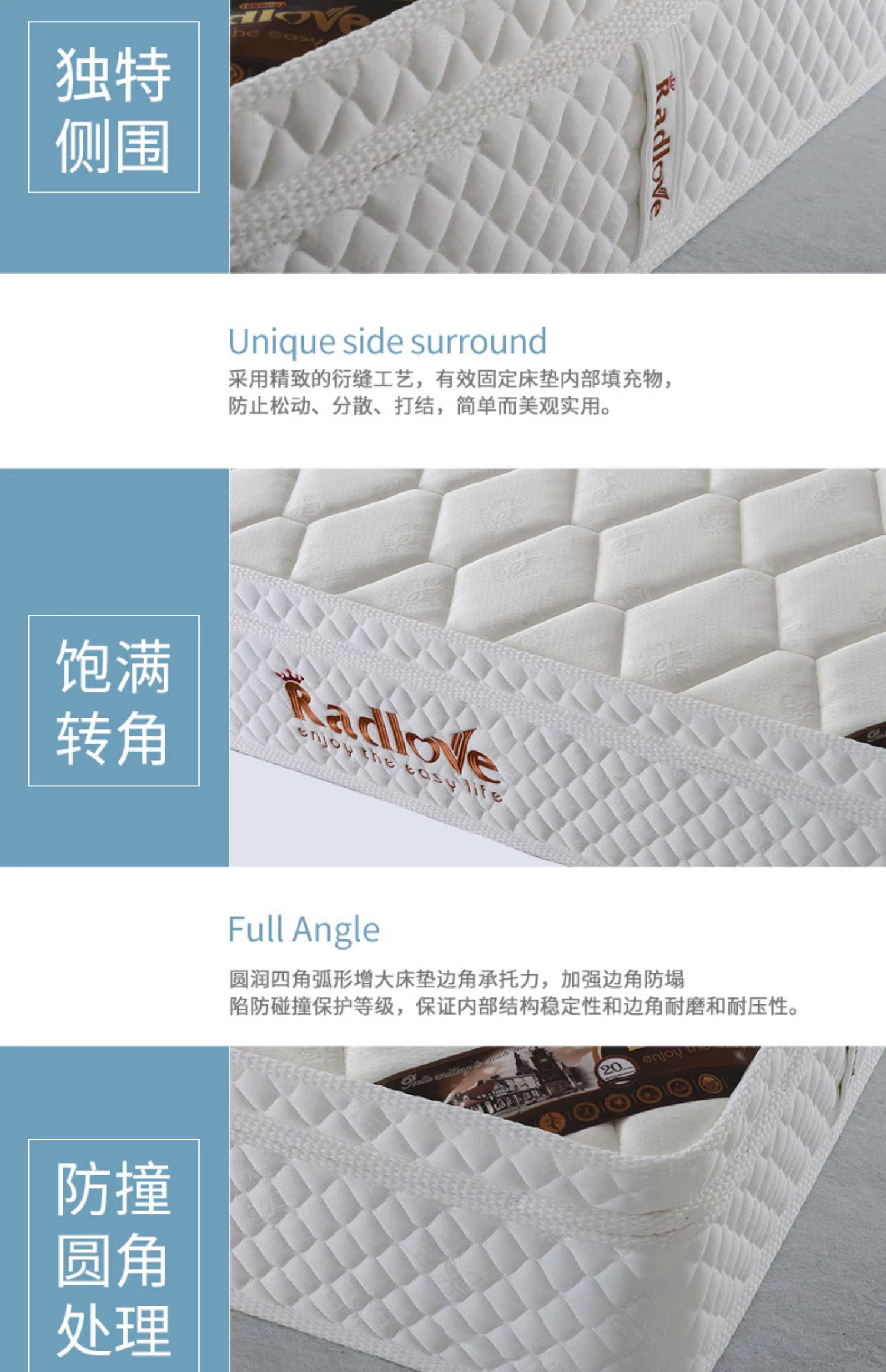 Guards câm mủ mùa xuân độc lập nệm Simmons Flex kép dừa cọ mét 20cm 1.5m1.8 cứng - Nệm nệm foam