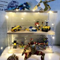 This evening He Xi nonhuman Nezha acrylic lego display cabinet toy dust-proof household display cabinet hand-made animation