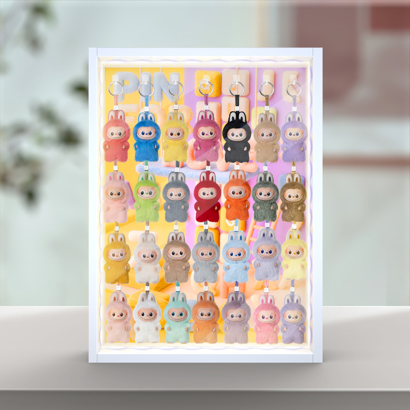 Suitable for Pop Mart Labubu Heart Code Series Display Box, Alphabet Mini Labubu Vinyl Storage
