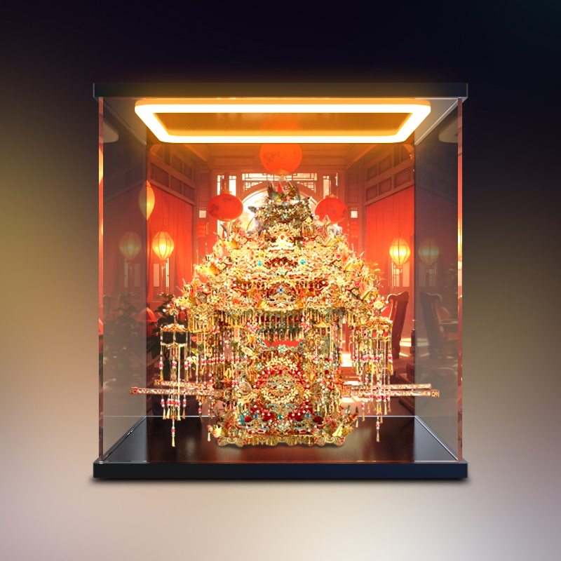 Suitable for Pincool Millennium Sedan 3D Metal Puzzle Hand-Assembled Model High-Definition Acrylic Display Box with Ring-Shaped Light Suitable for Pincool Millennium Sedan 3D Metal Puzzle Hand-Assembled Model High-Definition Acrylic Display Box with Ring-Shaped Light