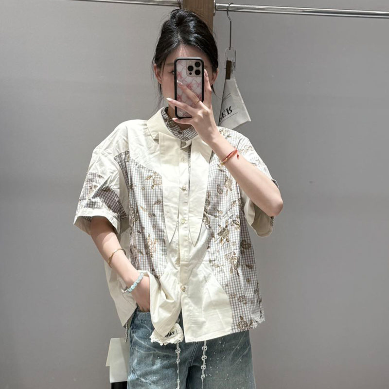 Andanything Designer Brand's New Fall 25 Collection Plaid Patchwork Paisley Print Shirt