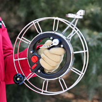Weifang high-end stainless steel hand brake anti-falling kite wheel Jianpeng kite reel reel hand wheel for beginners