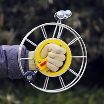 Kite edge kite Reel New Large bearing silent stainless steel kite wheel hand grip wheel big universal wheel double guide wheel