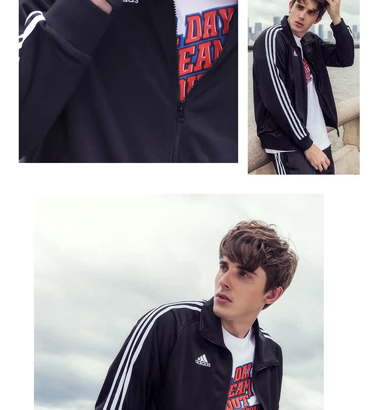 Áo khoác nam Adidas thể thao mới chạy theo xu hướng áo khoác giản dị để giữ ấm - Áo khoác thể thao / áo khoác áo gió anta