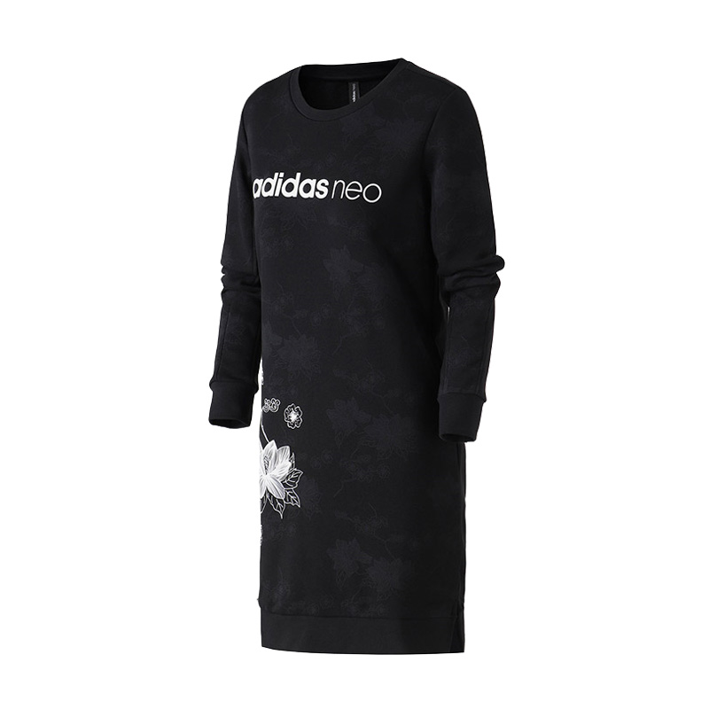 ADIDAS Adidas NEO áo len nữ thể thao và giải trí mới váy dài tay dài DZ7607 - Trang phục thể thao bộ quần áo adidas nữ mùa hè