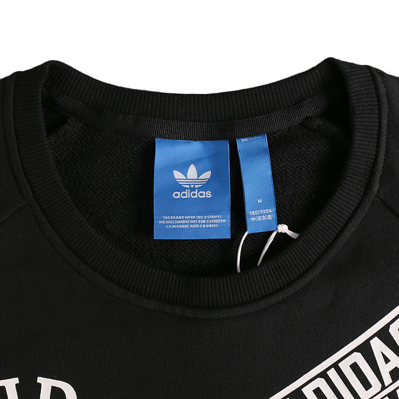 Adidas adidas nam cỏ ba lá mùa hè mới vòng cổ áo len thể thao áo thun-AY8632 áo thun dài tay